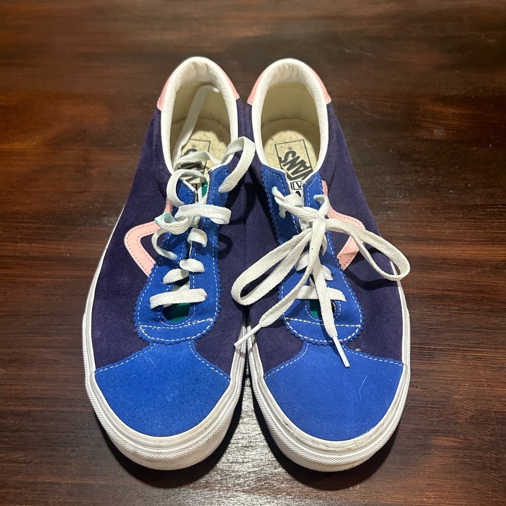 Gently Used Vans Retro Court Sport          Navy blue / Blue / Pink / Green